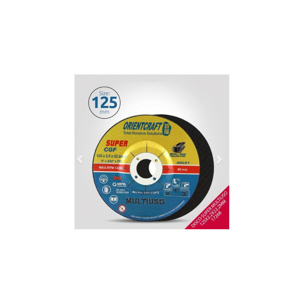 DISCO DESBASTE ACERO 115X6X22 202 209 