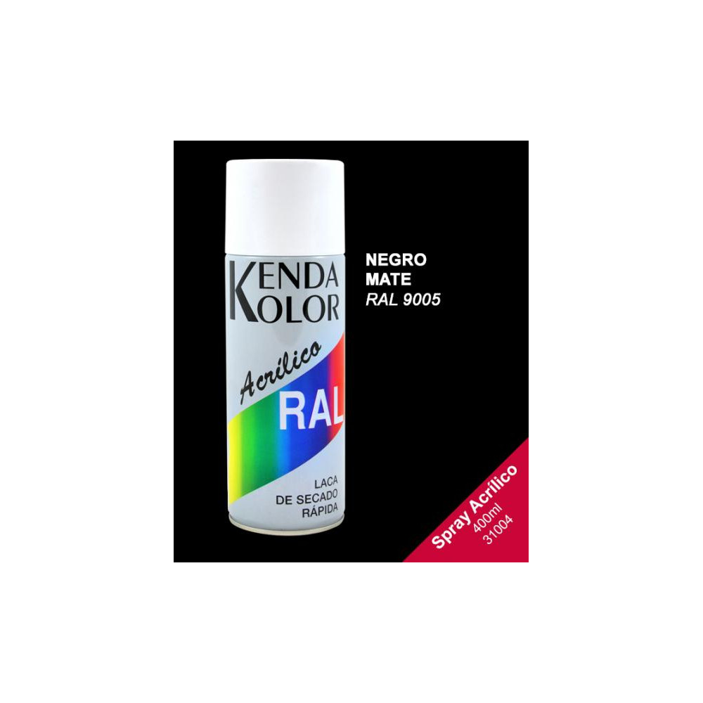 SPRAY  KENDA NEGRO MATE 9005 400ML