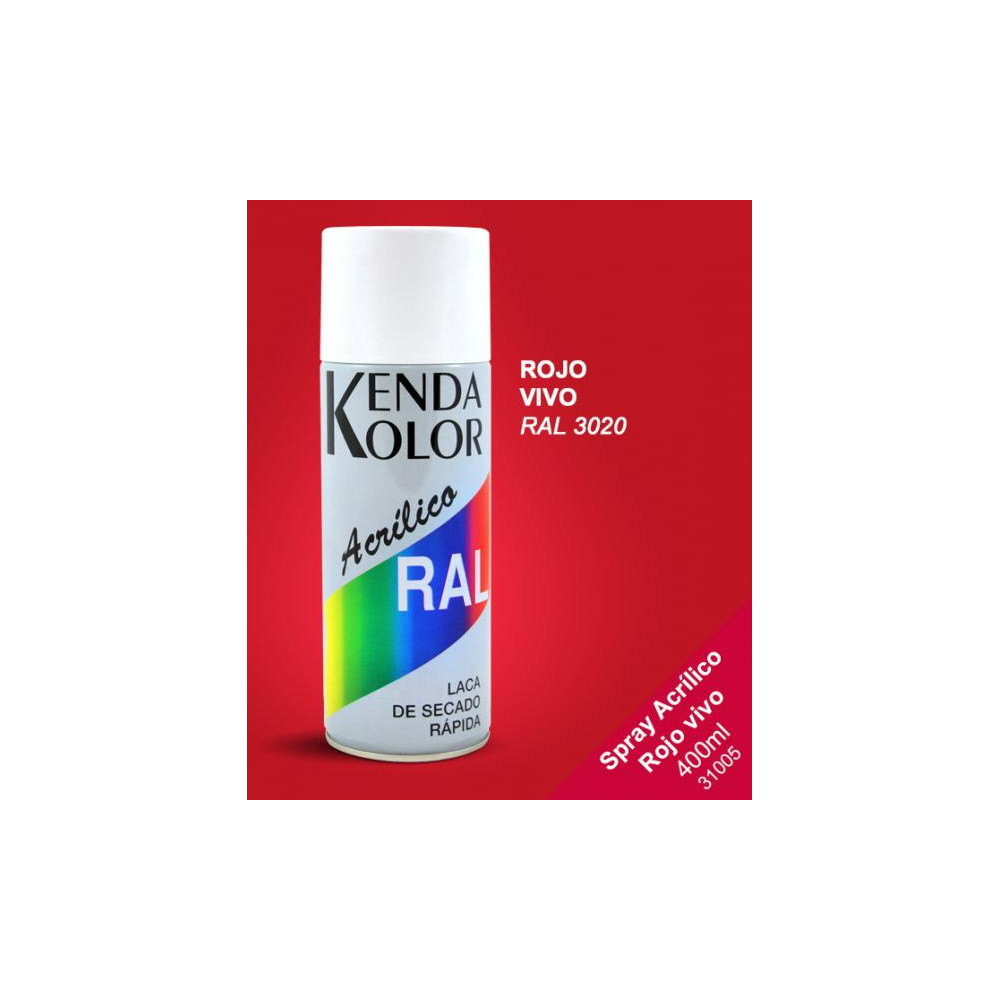 SPRAY  KENDA ROJO RAL 3020 400ML