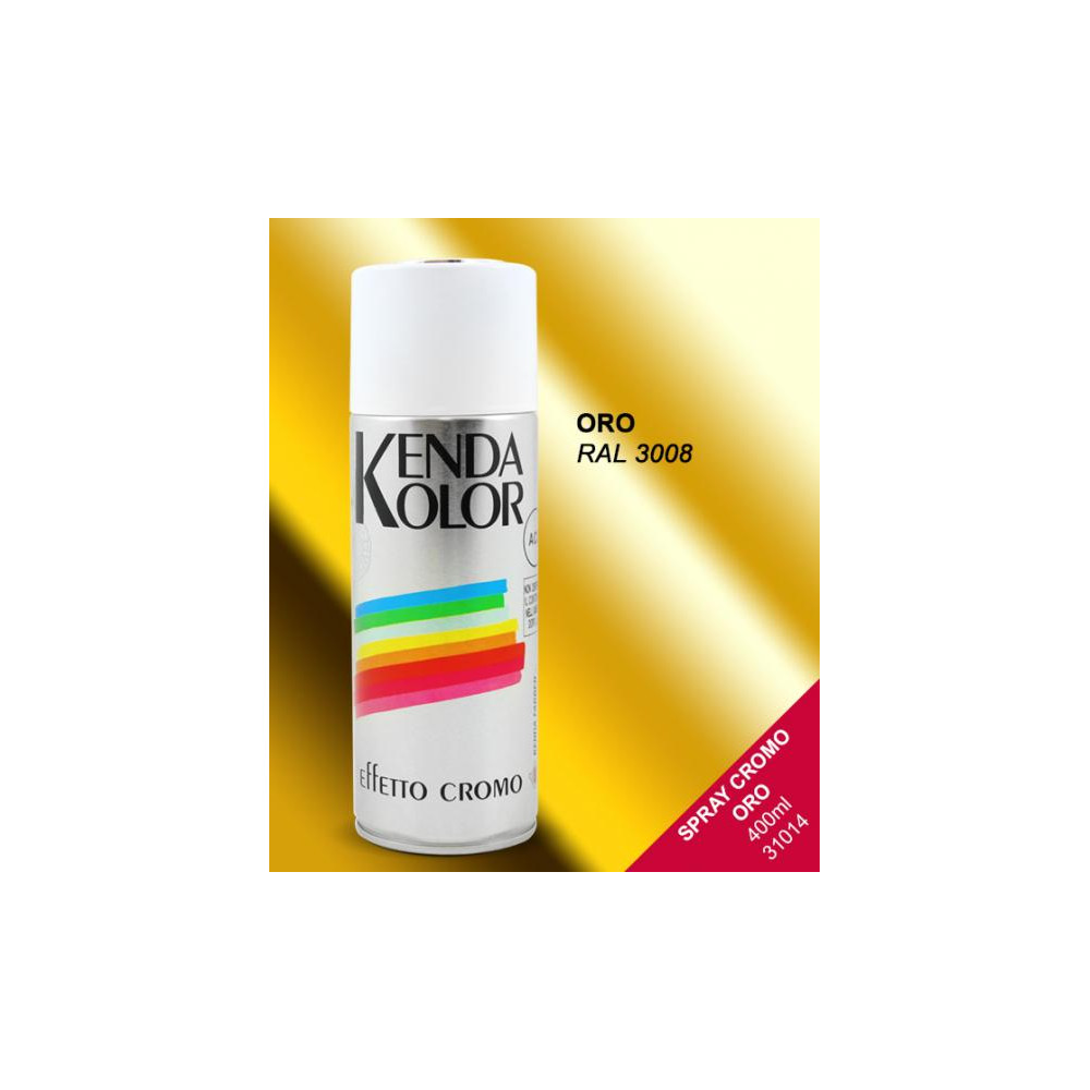 SPRAY KENDA CROMO ORO 400 ML