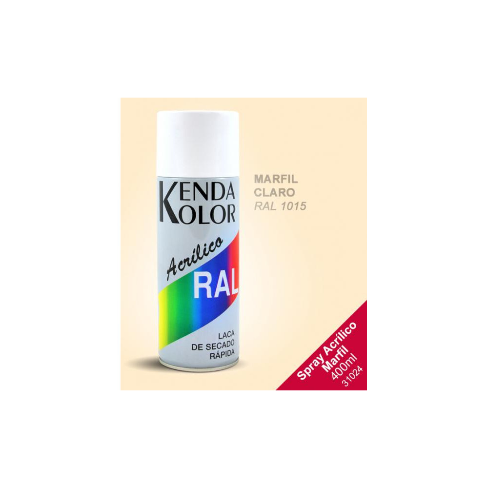 SPRAY KENDA  MARFIL CLARO RAL 1015 400ML
