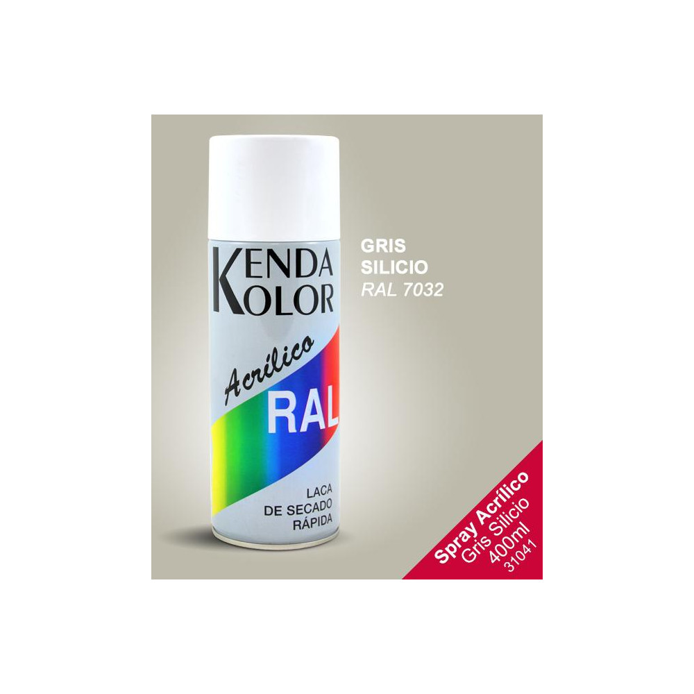 SPRAY KENDA GRIS SILICEO RAL 7032 400ML