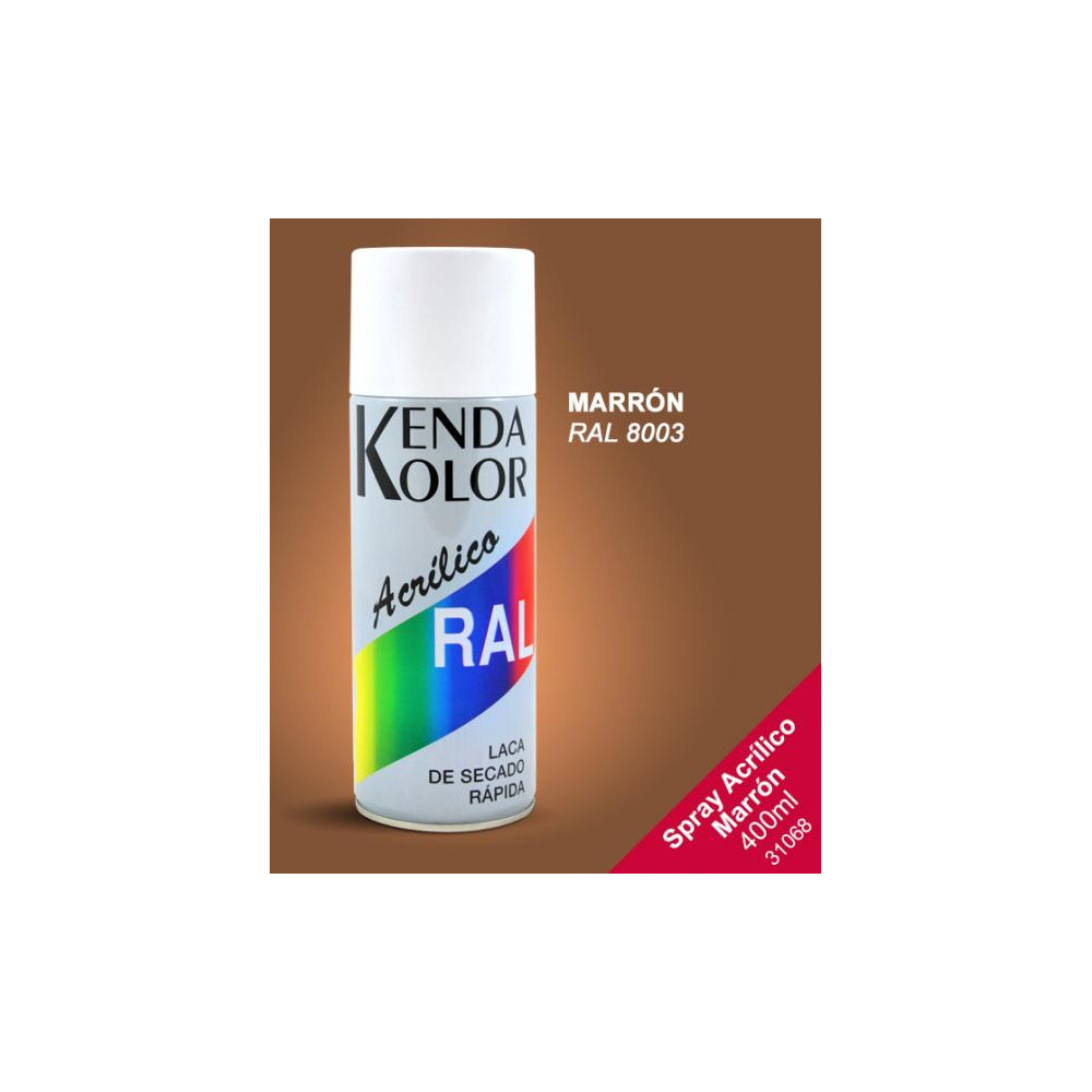 SPRAY KENDA  MARRON RAL 8003 400ML