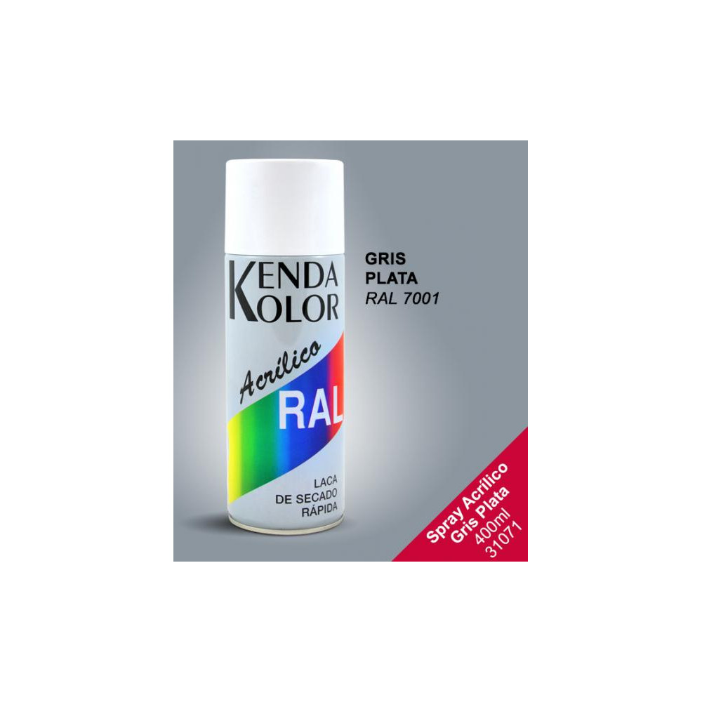 SPRAY KENDA GRIS RAL 7001 400ML
