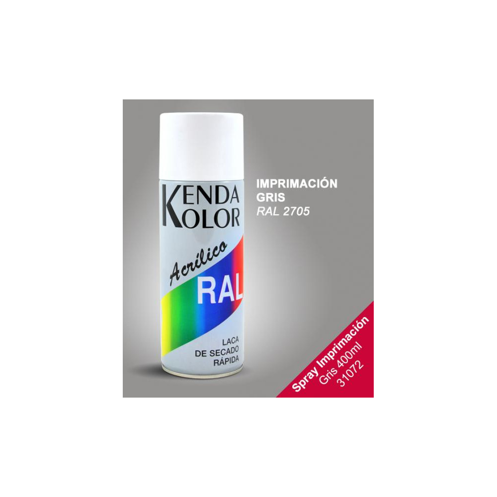 SPRAY KENDA IMPRIMACION GRIS RAL 2705 400ML