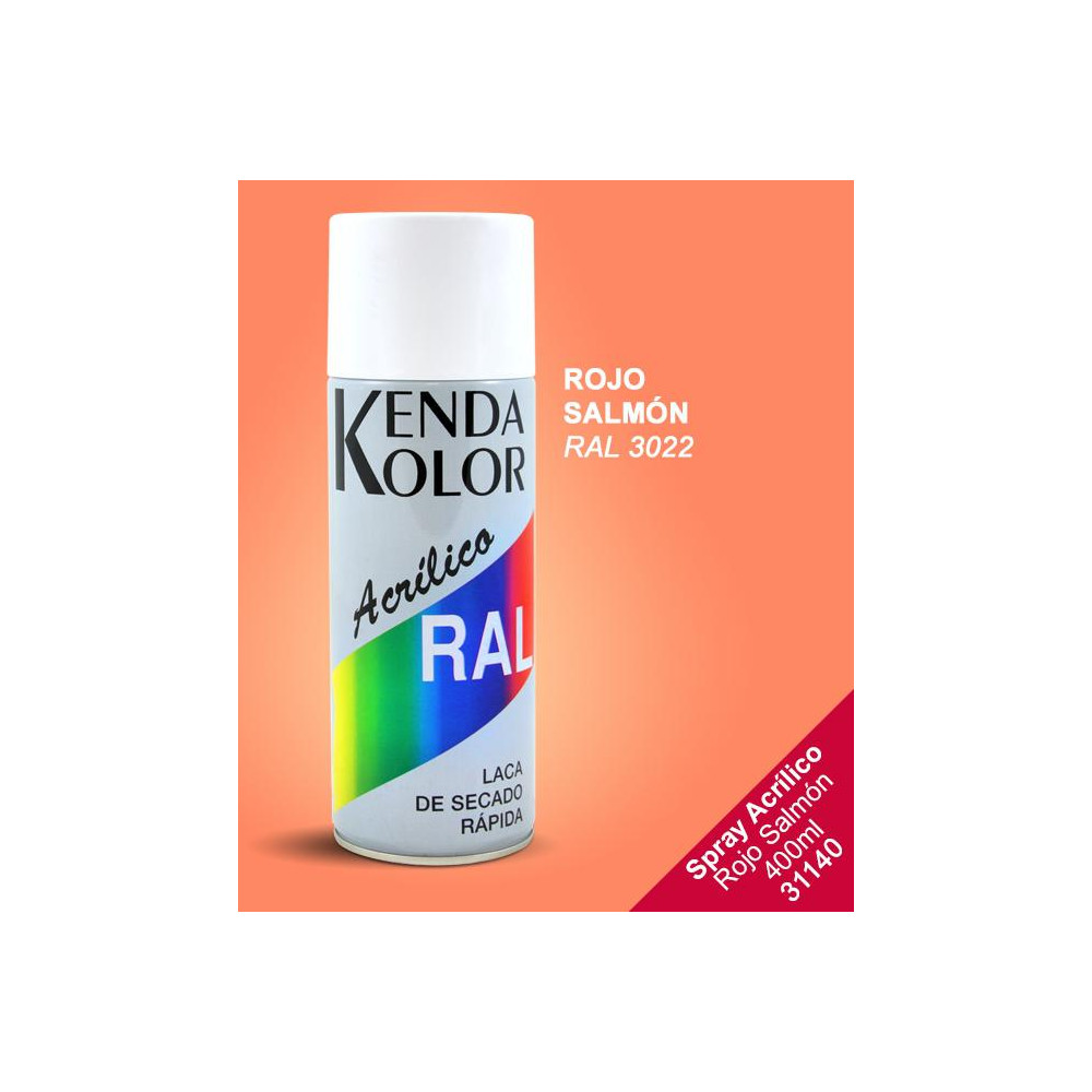 SPRAY KENDA ROJO SALMON RAL 3022 400ML