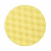 Boina de abrillantado  amarilla  ondulada  150 mm 