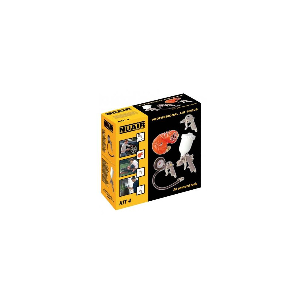 KIT DE PISTOLAS 4 PCS NUAIR